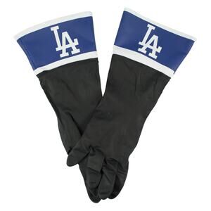 MLB Dodgers Dish/Cleaning Gloves Latex Los Angeles Blue White Garden Work New